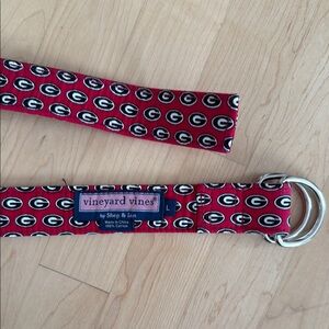 Vineyard Vines Red Patterned Belt